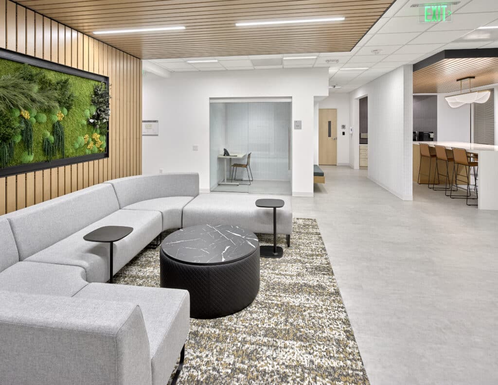 Image of a waiting and work area at a Rogers Behavioral Health facility